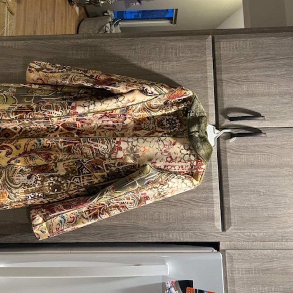 Women's Chico's Printed Coat - Picture 3 of 5